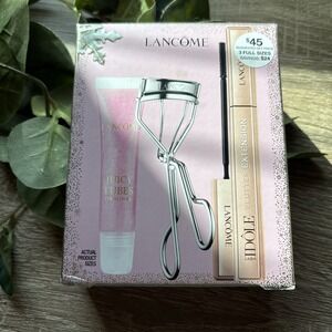 Lancome Lash Idole Flutter Extension Mascara Juicy Tubes Eyelash Curler Set Box